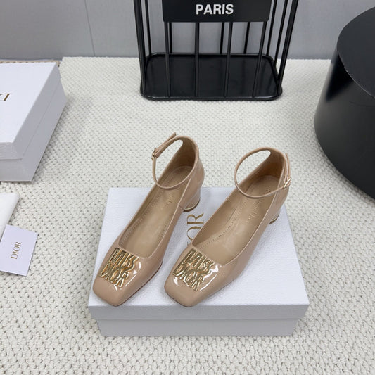 DIOR Miss  DIOR Pump 45mm In Beige Pink Glossy Lambskin  995143