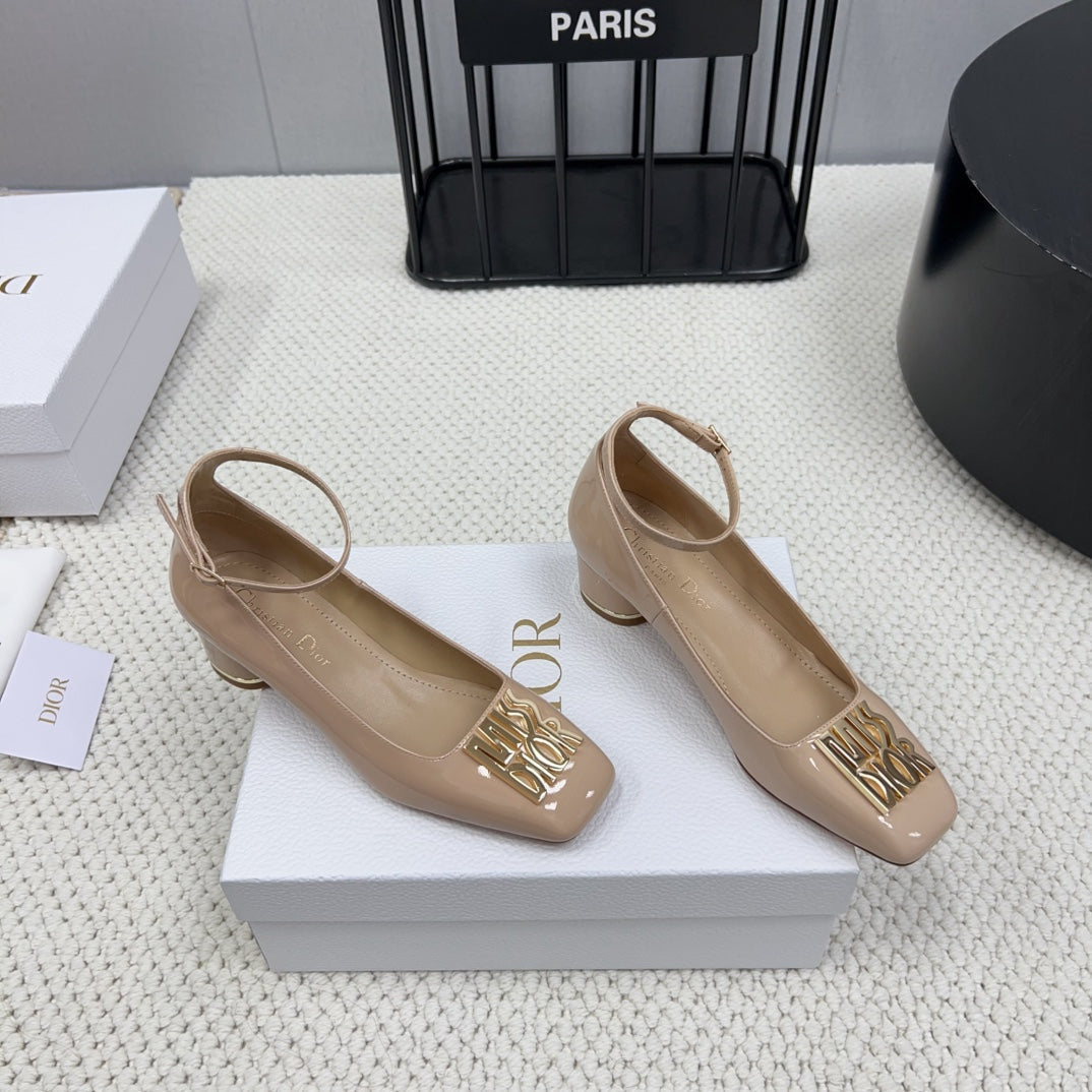 DIOR Miss  DIOR Pump 45mm In Beige Pink Glossy Lambskin  995143