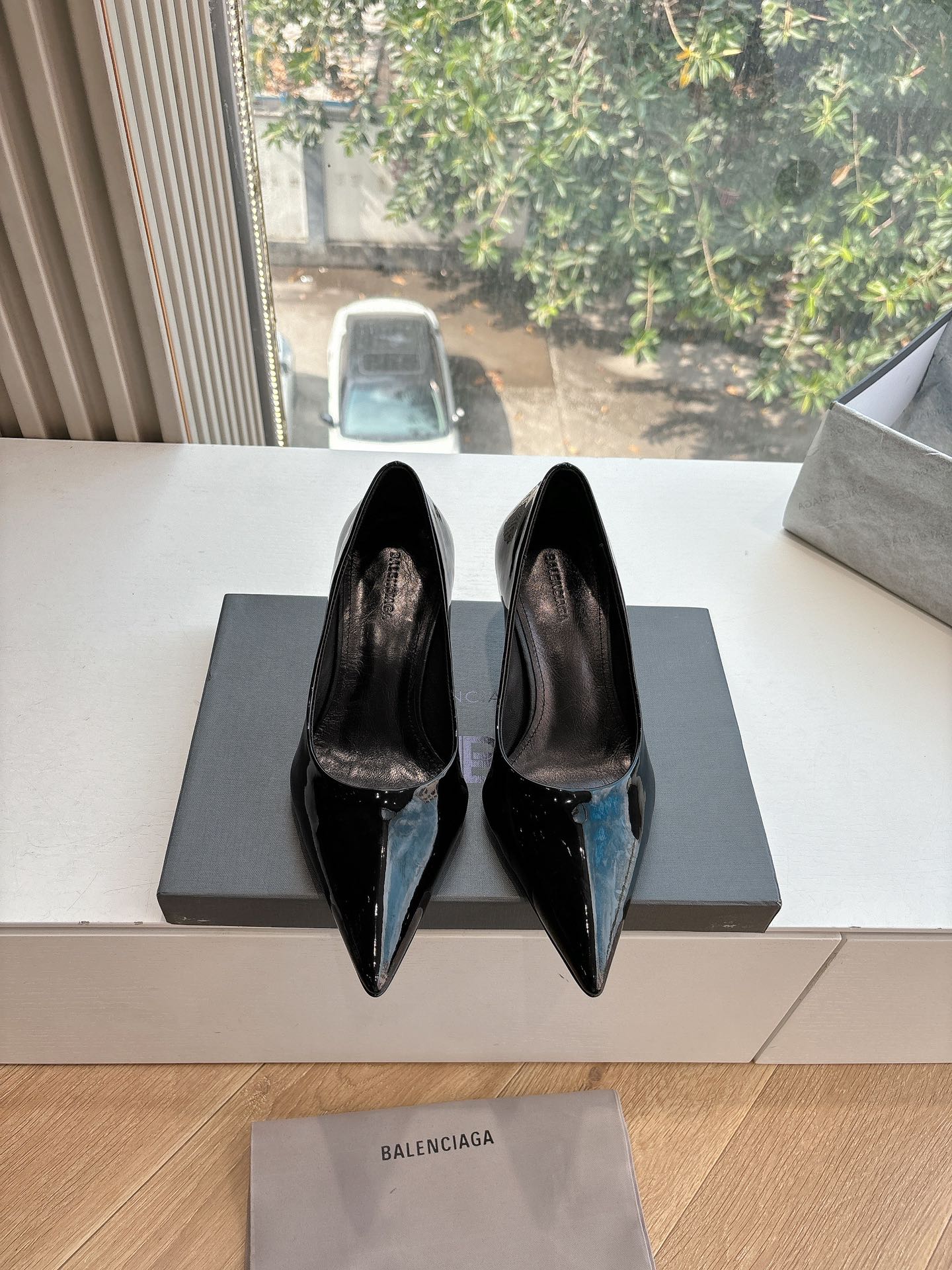 Balanciaga HIGH PUMPS IN BLACK PATENT CALFSKIN