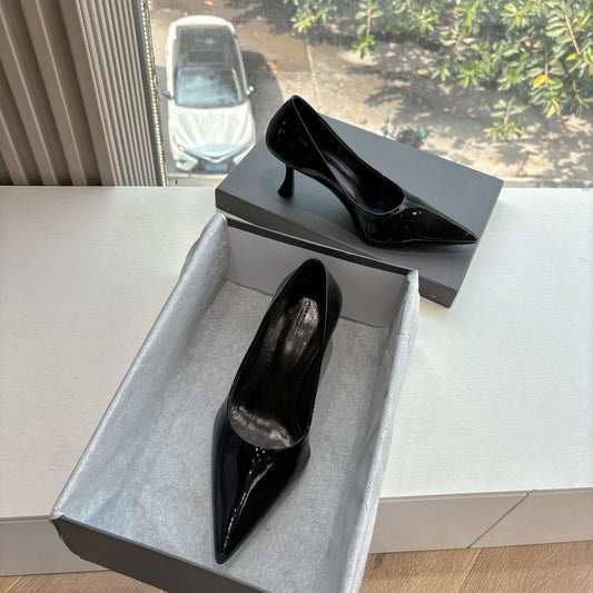 Balanciaga HIGH PUMPS IN BLACK PATENT CALFSKIN