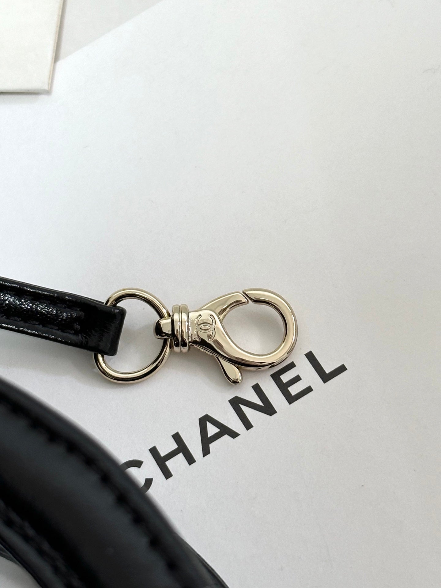 CHANEL 25P Mini 31 Bag Black Waxed Sheepskin Gold Hardware 243582