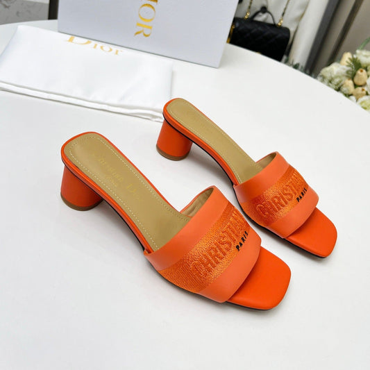 DIOR dway 45 orange canvas calfskin