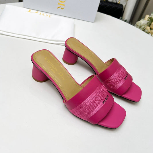 DIOR dway 45 dark pink canvas calfskin