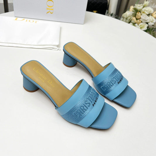 DIOR dway 45 ocean blue canvas calfskin