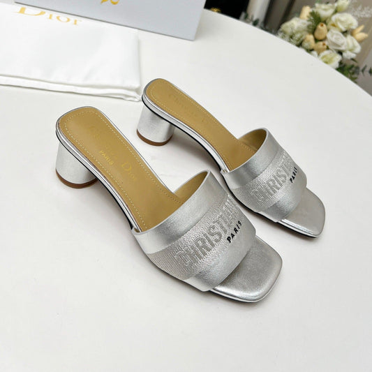 DIOR dway 45 silver-tone canvas calfskin