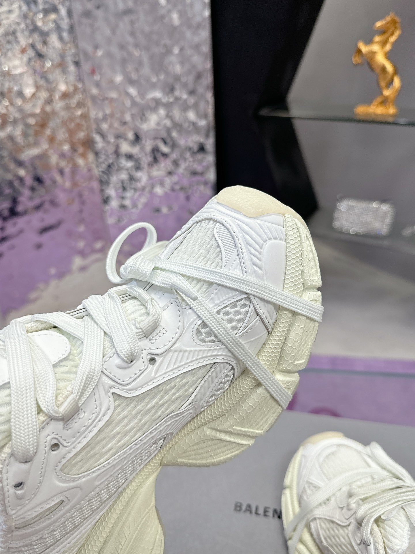 Balanciaga 3XL SNEAKER IN WHITE MESH AND POLYURETHANE