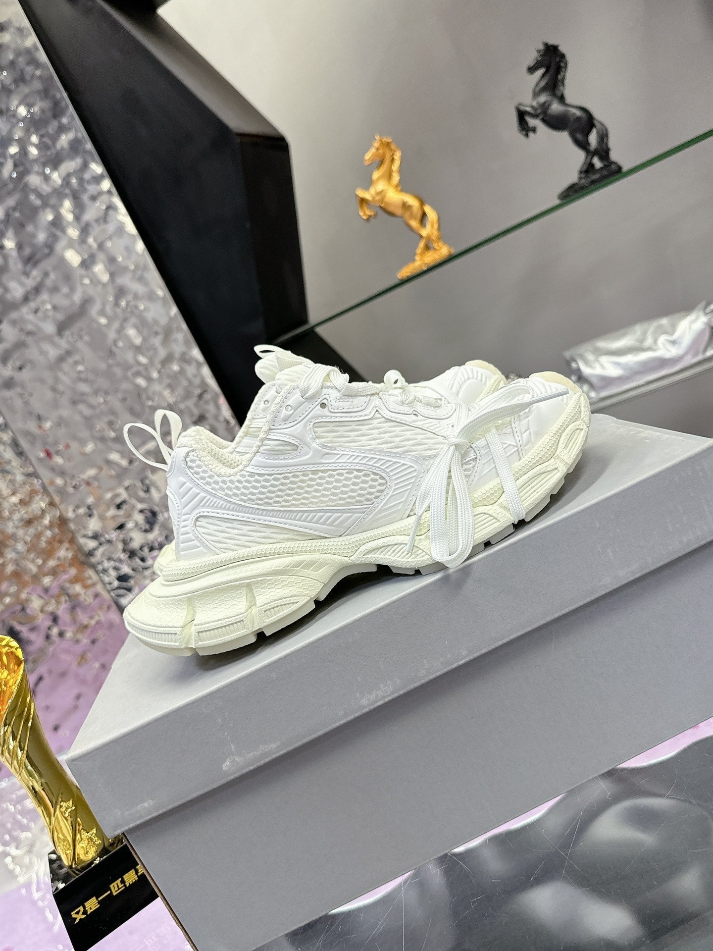 Balanciaga 3XL SNEAKER IN WHITE MESH AND POLYURETHANE