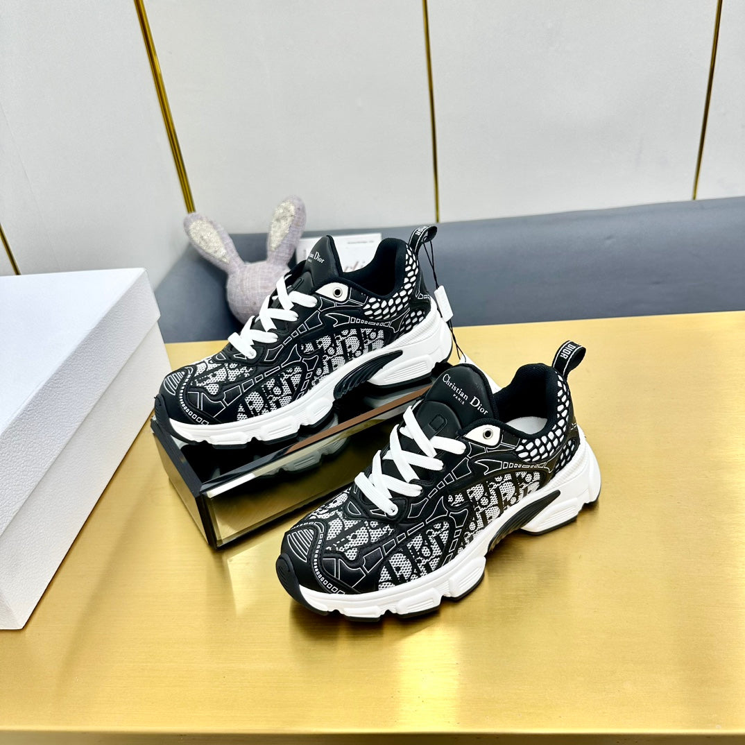 DIOR Chrono Sneaker 40mm In Black Mesh Fabric 994574