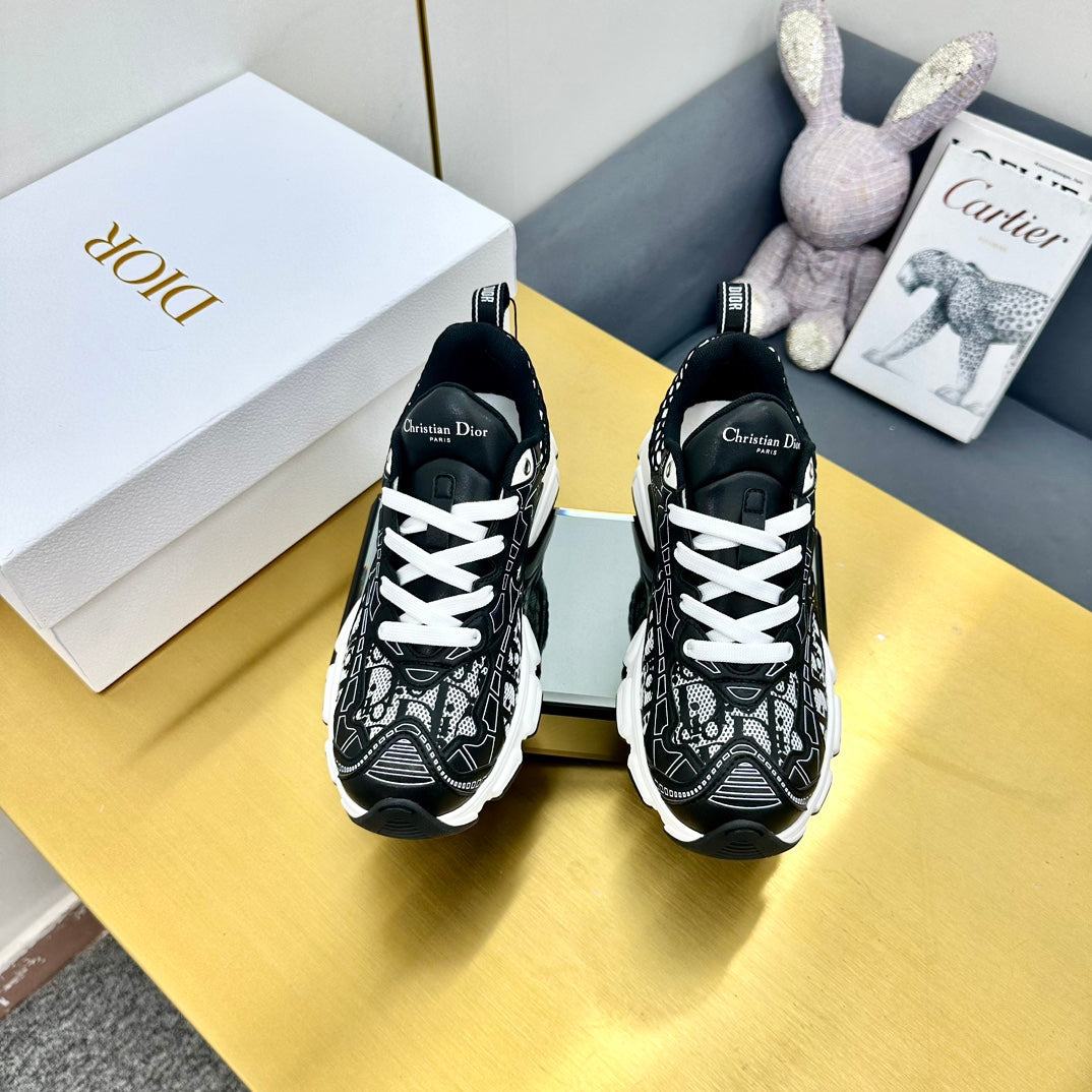 DIOR Chrono Sneaker 40mm In Black Mesh Fabric 994574
