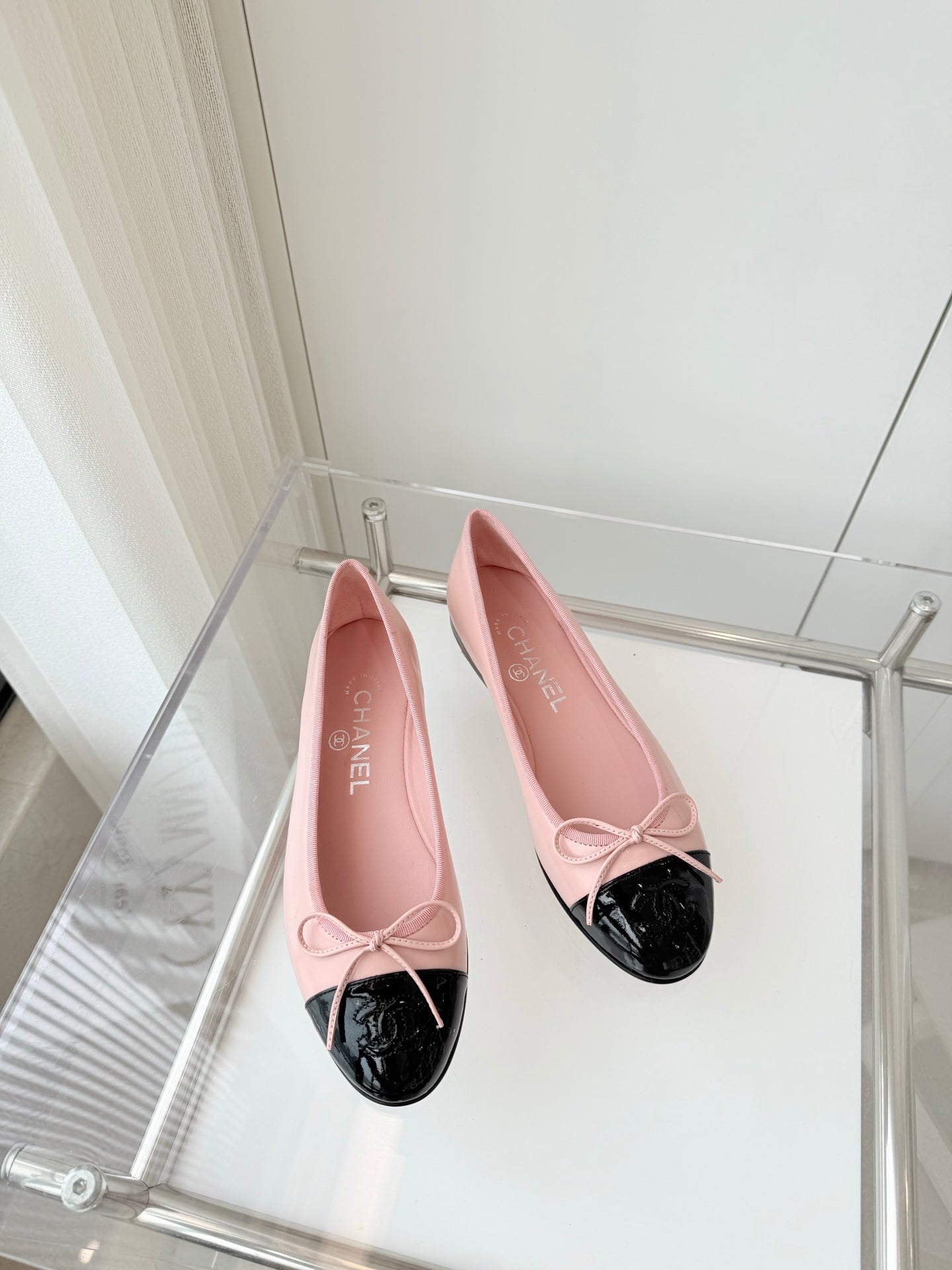 CHANEL Ballet Flat Your Pink Leather 238767