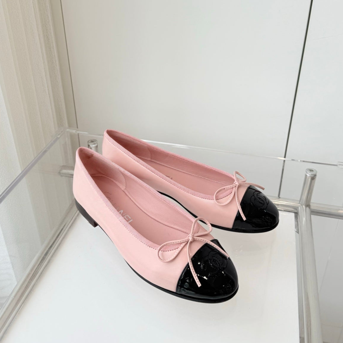CHANEL Ballet Flat Your Pink Leather 238767