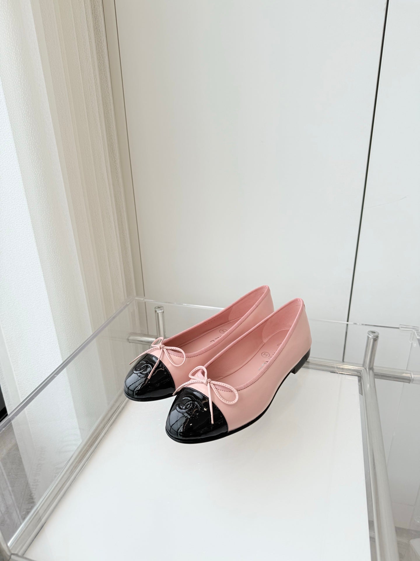 CHANEL Ballet Flat Your Pink Leather 238767