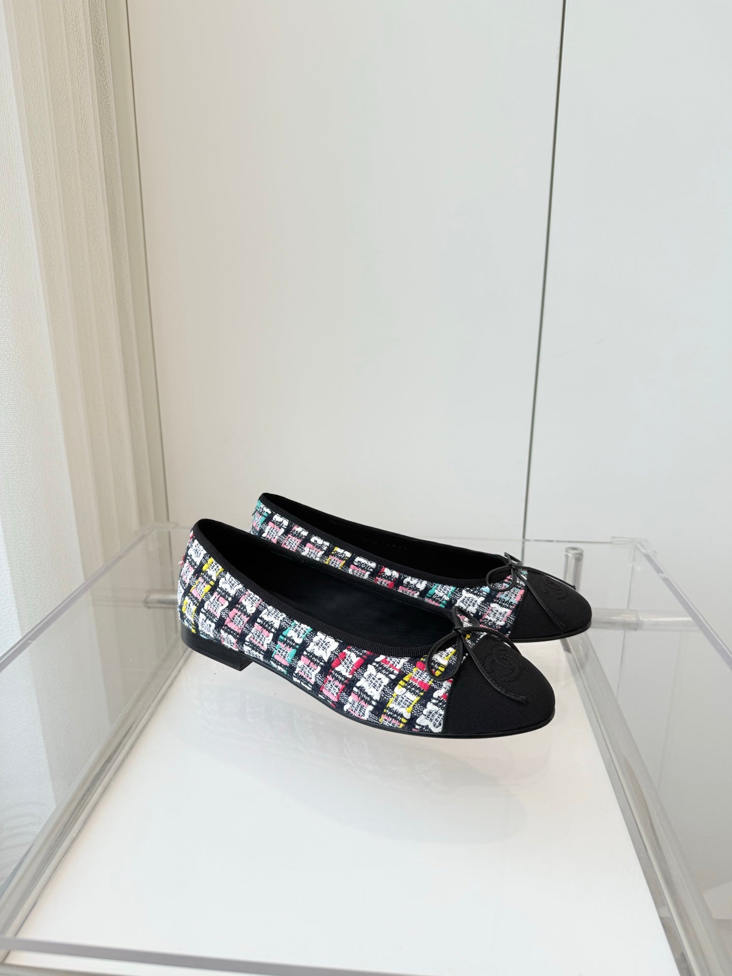 CHANEL Ballet Flat Multicolor Fabric 238776