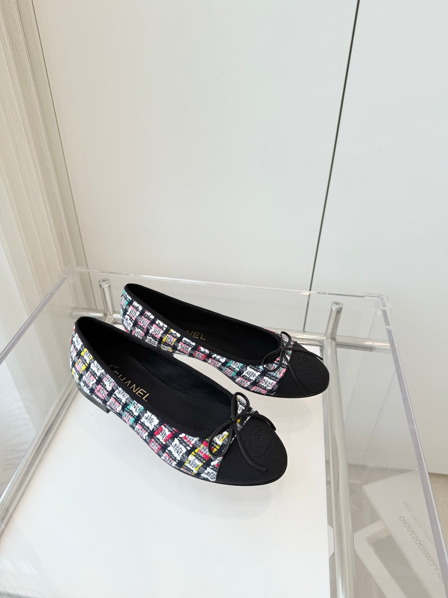CHANEL Ballet Flat Multicolor Fabric 238776