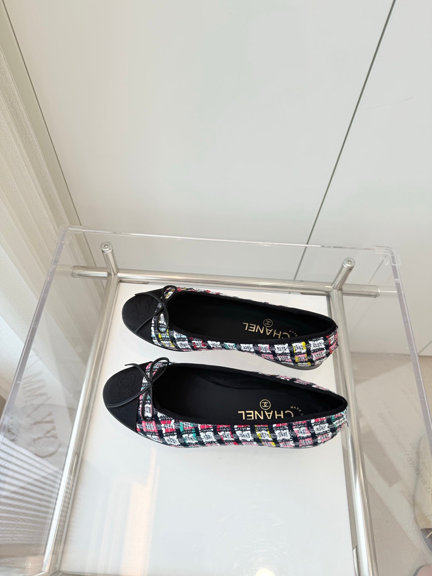 CHANEL Ballet Flat Multicolor Fabric 238776