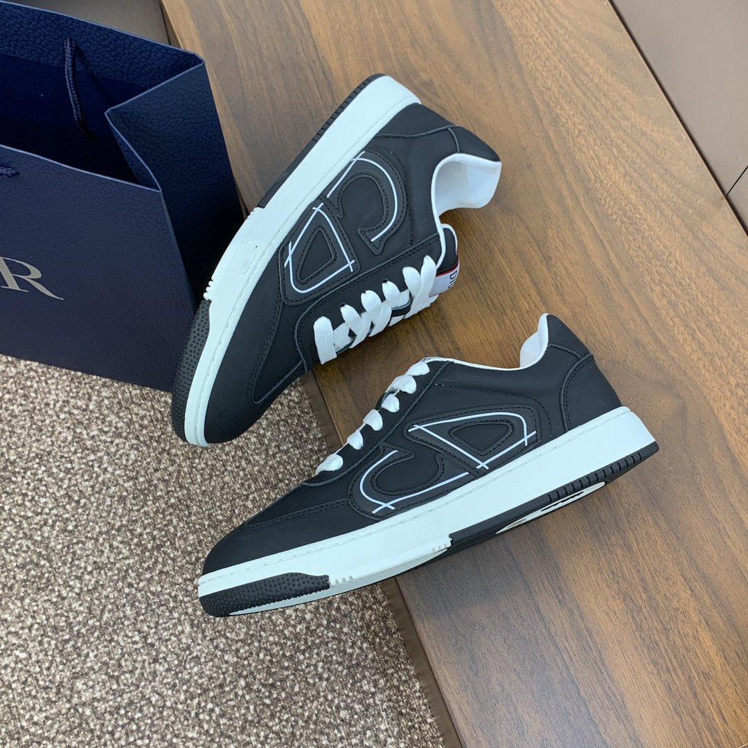 DIOR homme black white calfskin