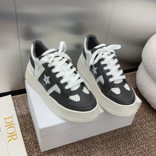 DIOR Star Platform Sneaker 35mm Black Calfskin