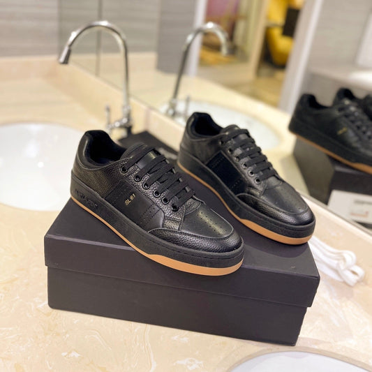 Saint Laurent SL SL/61 SNEAKERS BLACK PERFORATED CALFSKIN