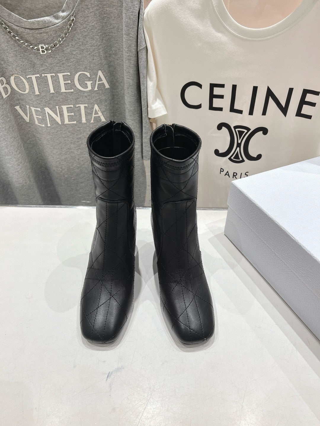 DIOR Ankle Boots 85mm Black Lambskin