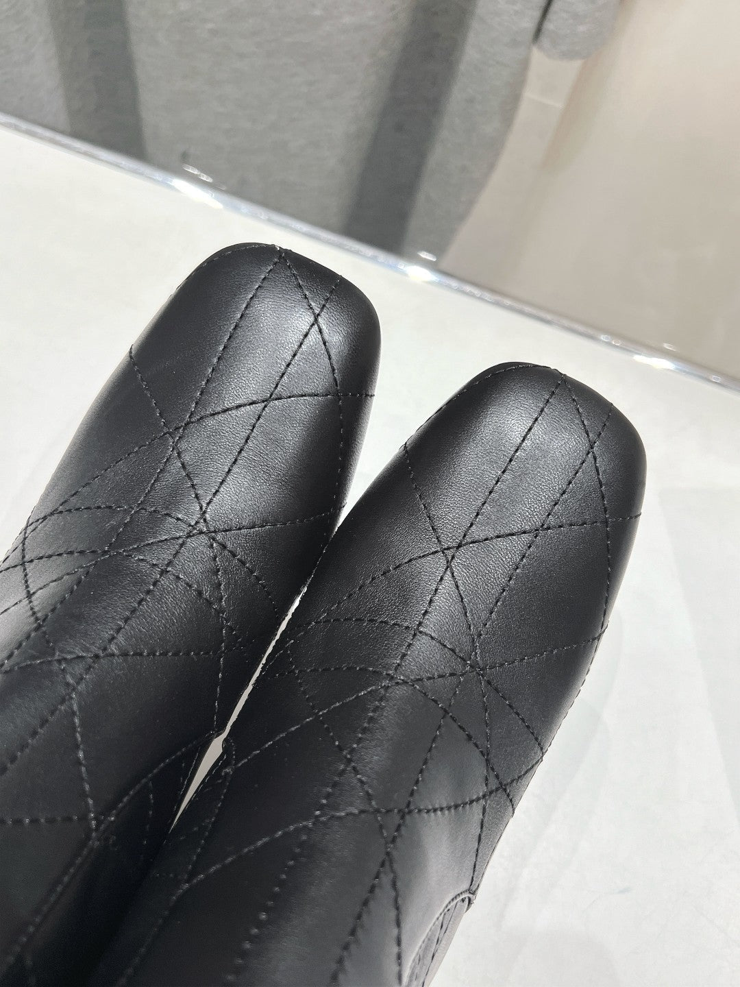 DIOR Ankle Boots 85mm Black Lambskin