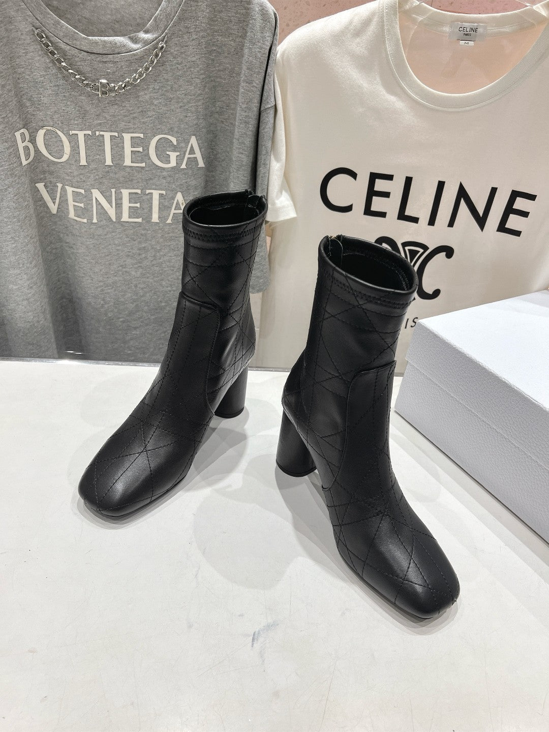 DIOR Ankle Boots 85mm Black Lambskin