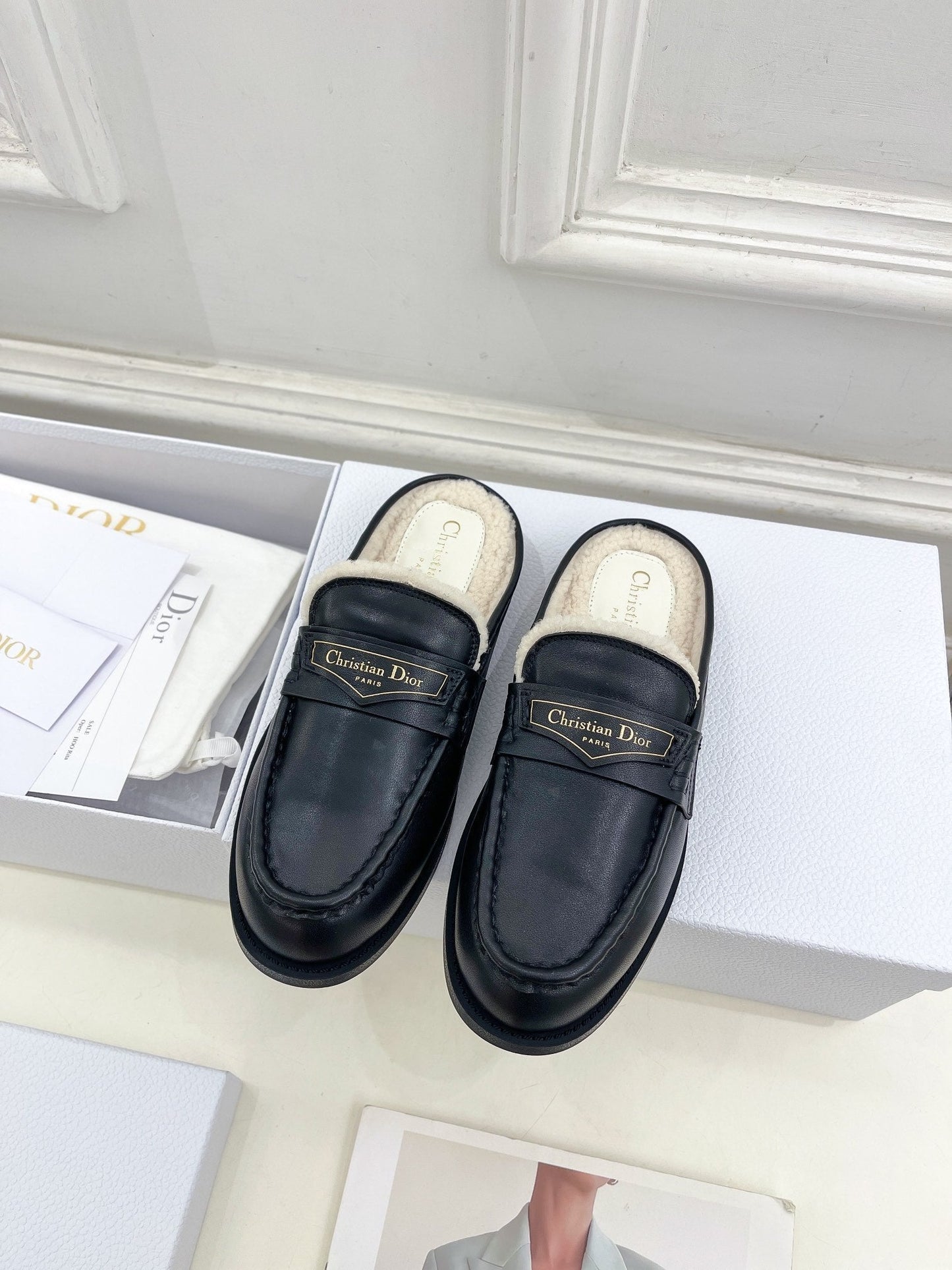DIOR Boy Mule Black Cowhide