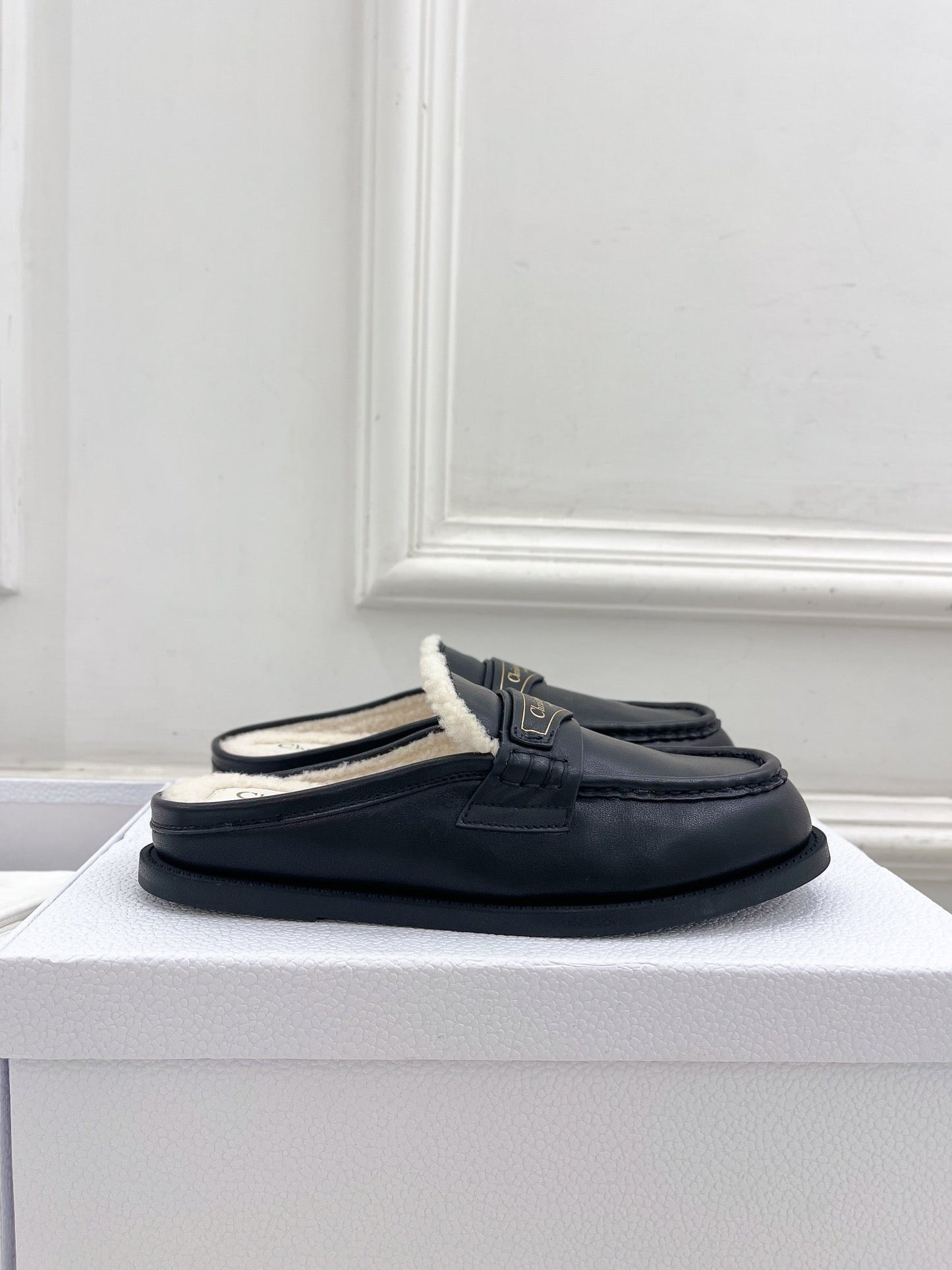 DIOR Boy Mule Black Cowhide