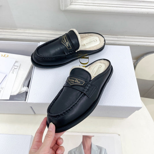 DIOR Boy Mule Black Cowhide