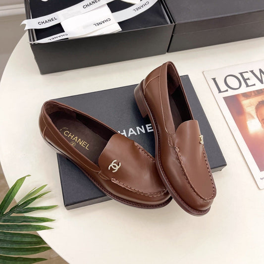 CHANEL 25S Loafer Chocolate Calfskin