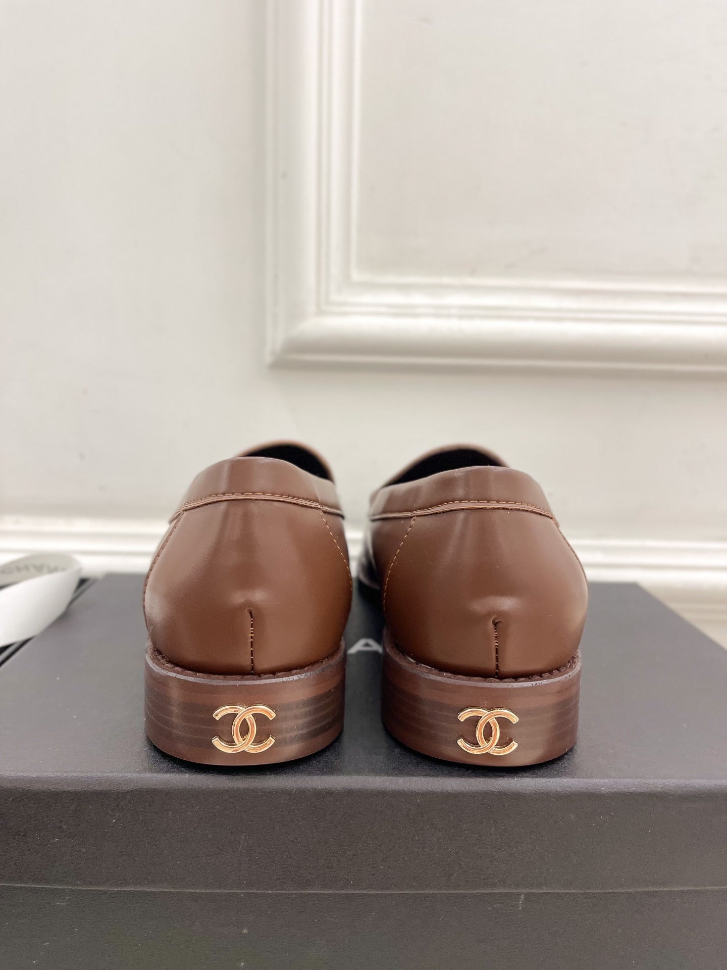 CHANEL 25S Loafer Chocolate Calfskin