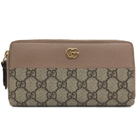 Gucci GG Supreme Double G Zip Around Wallet