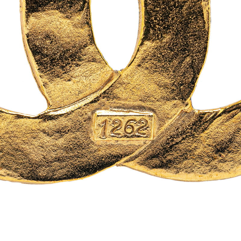 Chanel Gold Coco Mark Woven Brooch