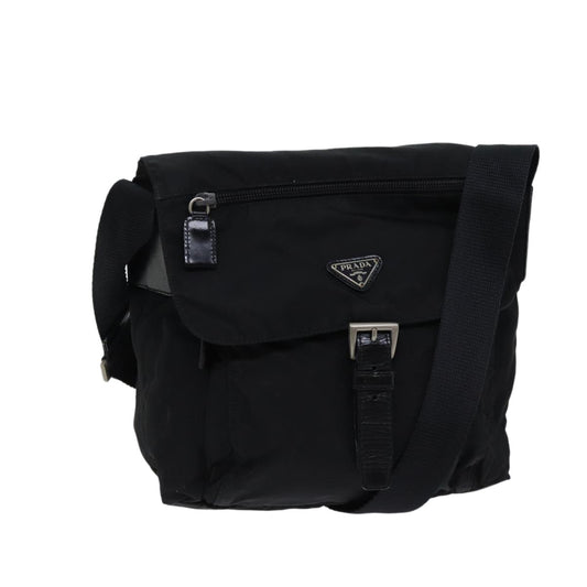 PRADA Shoulder Bag Nylon Black  ki4337