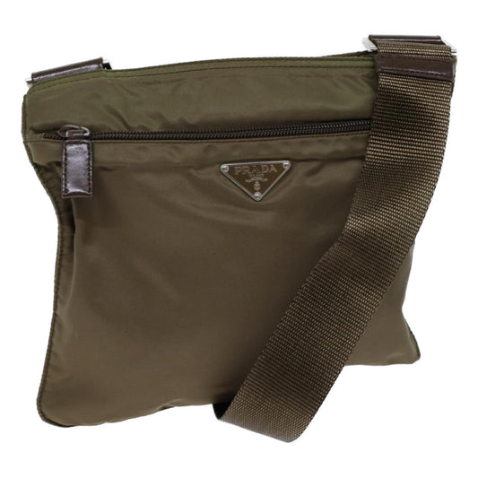 PRADA Shoulder Bag Nylon Khaki  ki4387