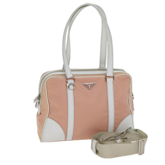 PRADA Hand Bag Nylon 2way Pink  ki4404