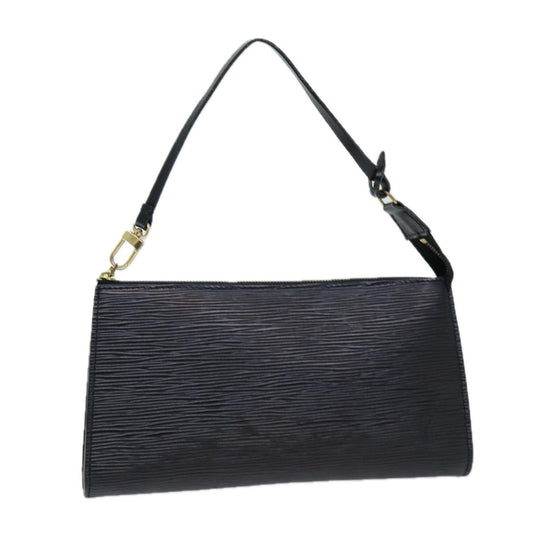 LOUIS VUITTON Epi Pochette Accessoires Pouch Black M52982 LV ki4515