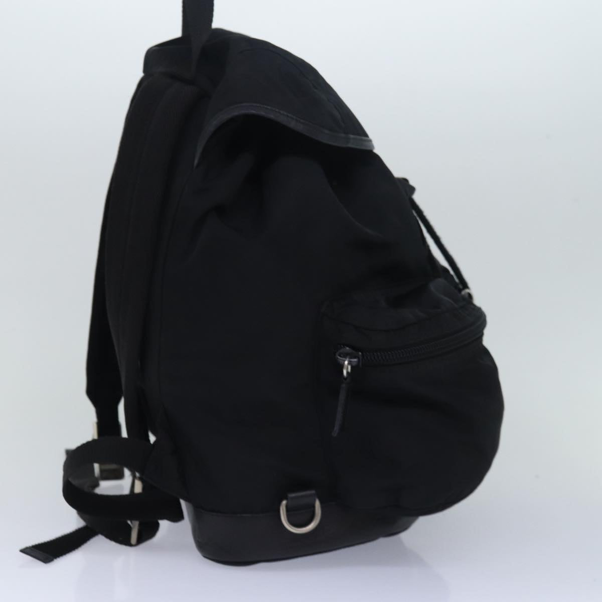 PRADA Backpack Nylon Black  ki4596