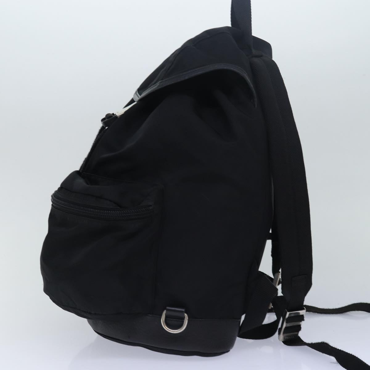 PRADA Backpack Nylon Black  ki4596