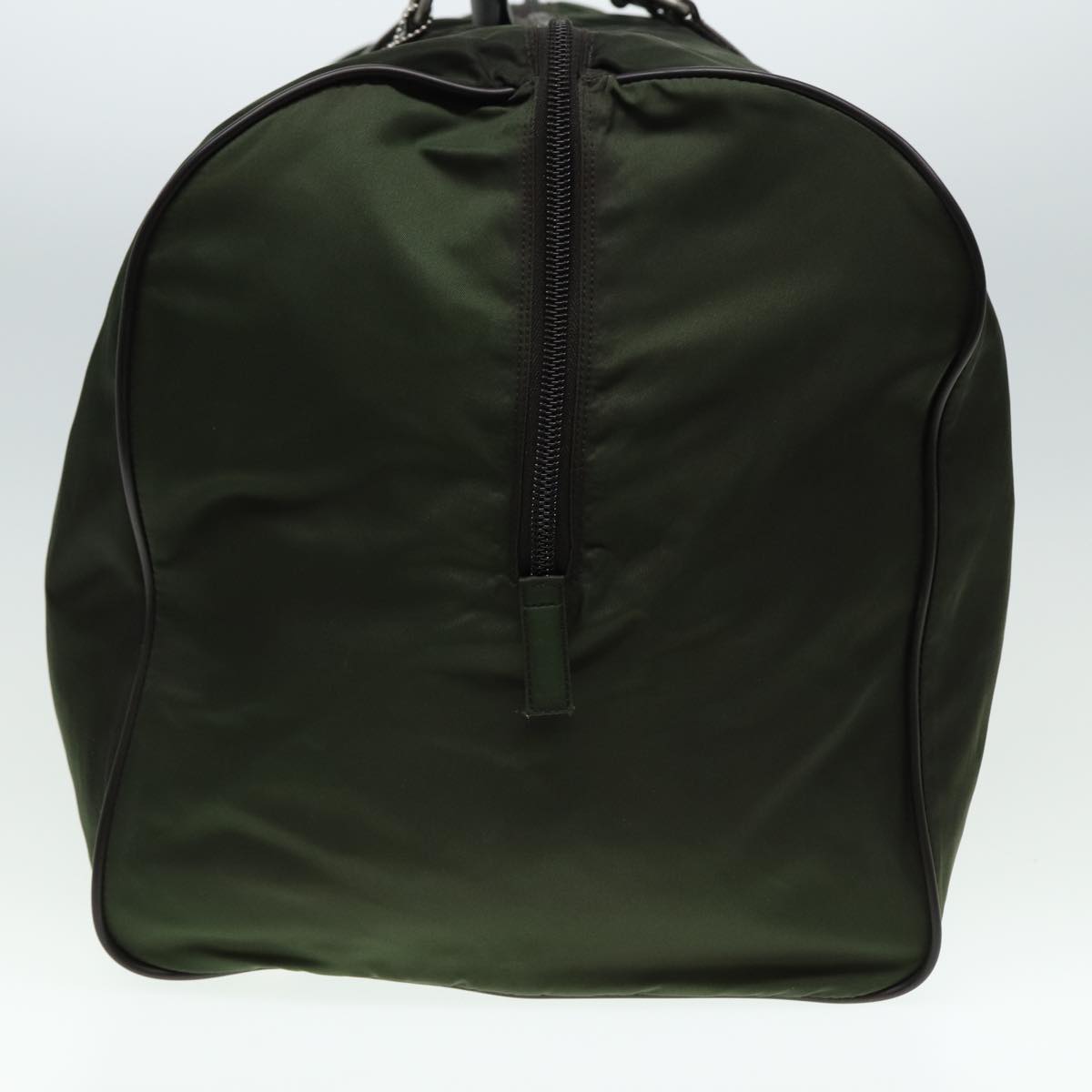 PRADA Boston Bag Nylon Khaki Brown  ki4638