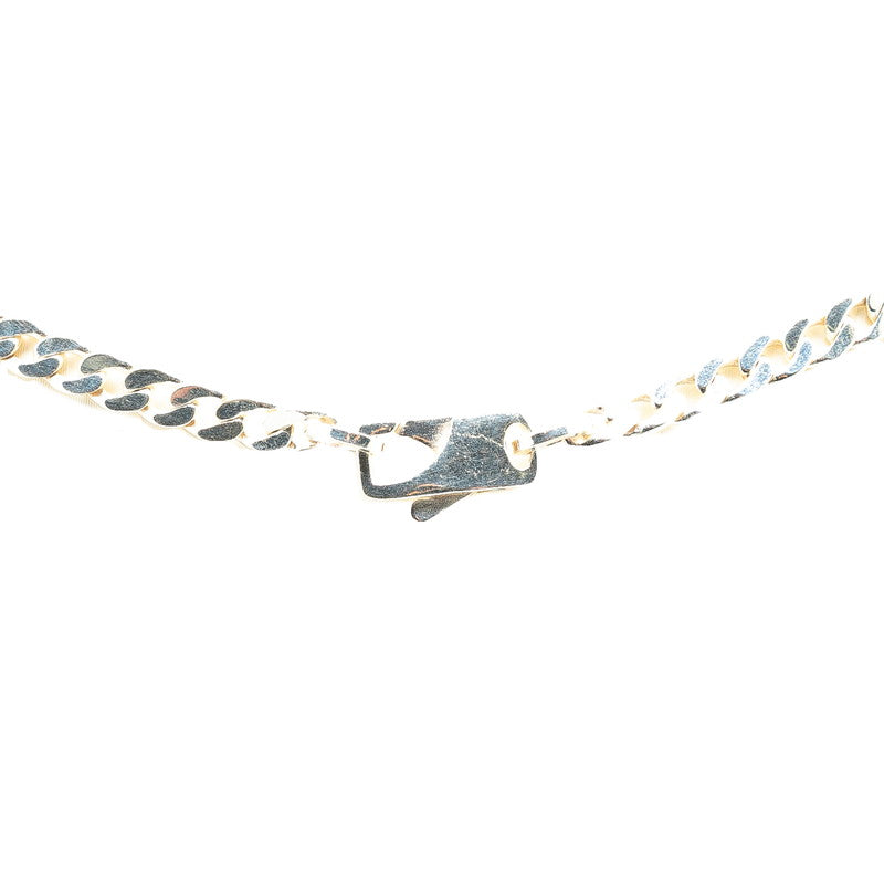 Gucci Silver Cutout G Ring Necklace