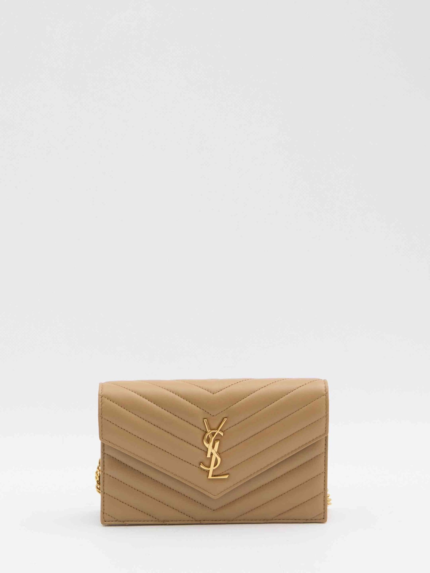 Saint Laurent Women Envelope Cassandre Wallet With Chain
