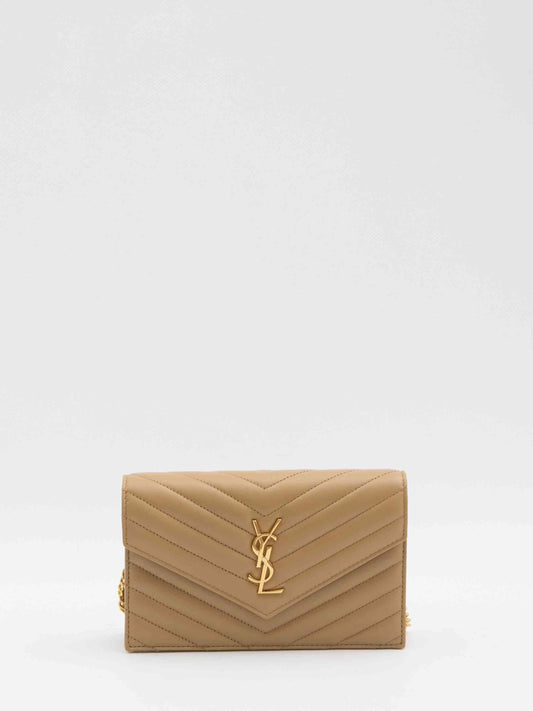 Saint Laurent Women Envelope Cassandre Wallet With Chain