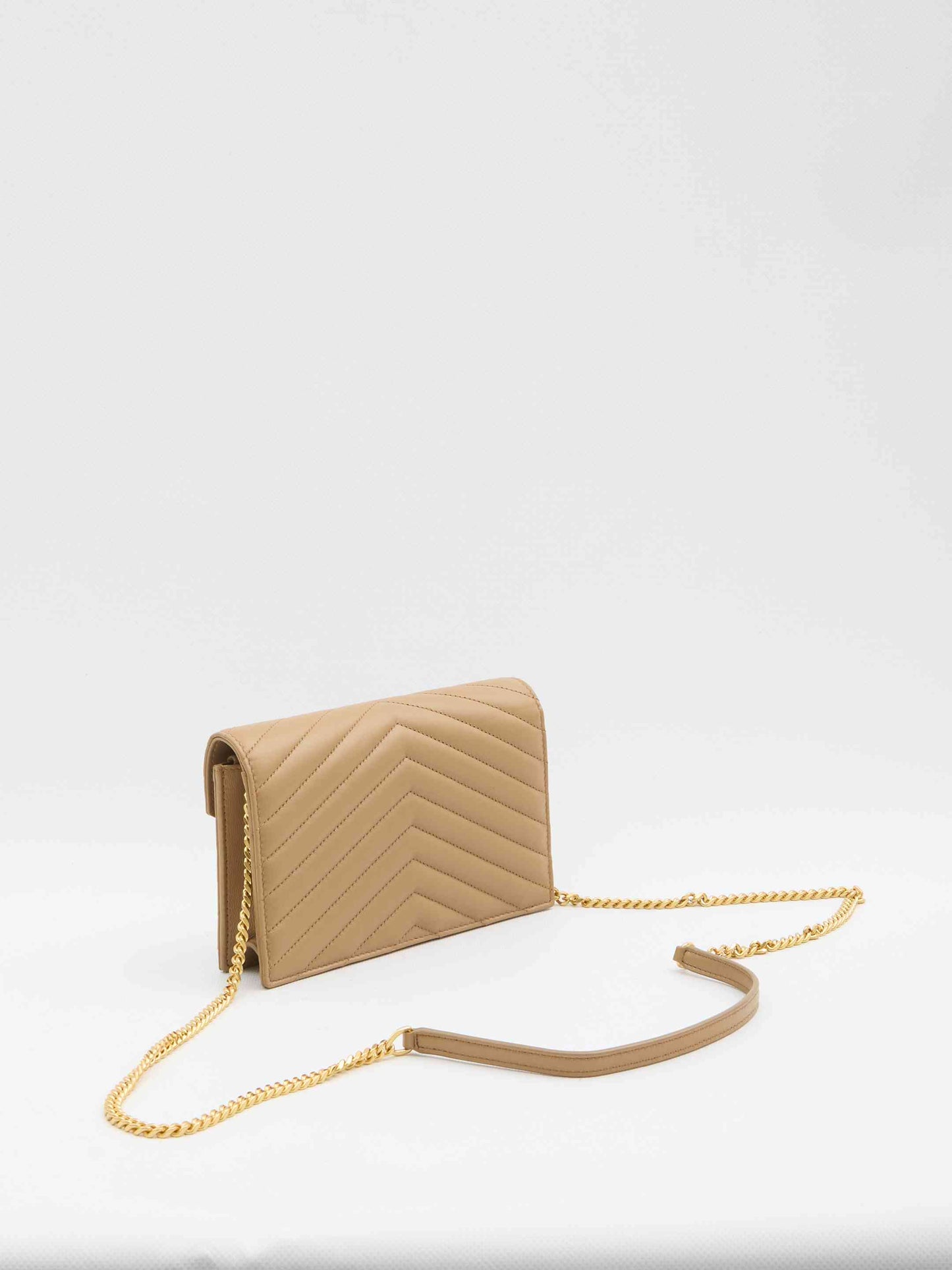 Saint Laurent Women Envelope Cassandre Wallet With Chain