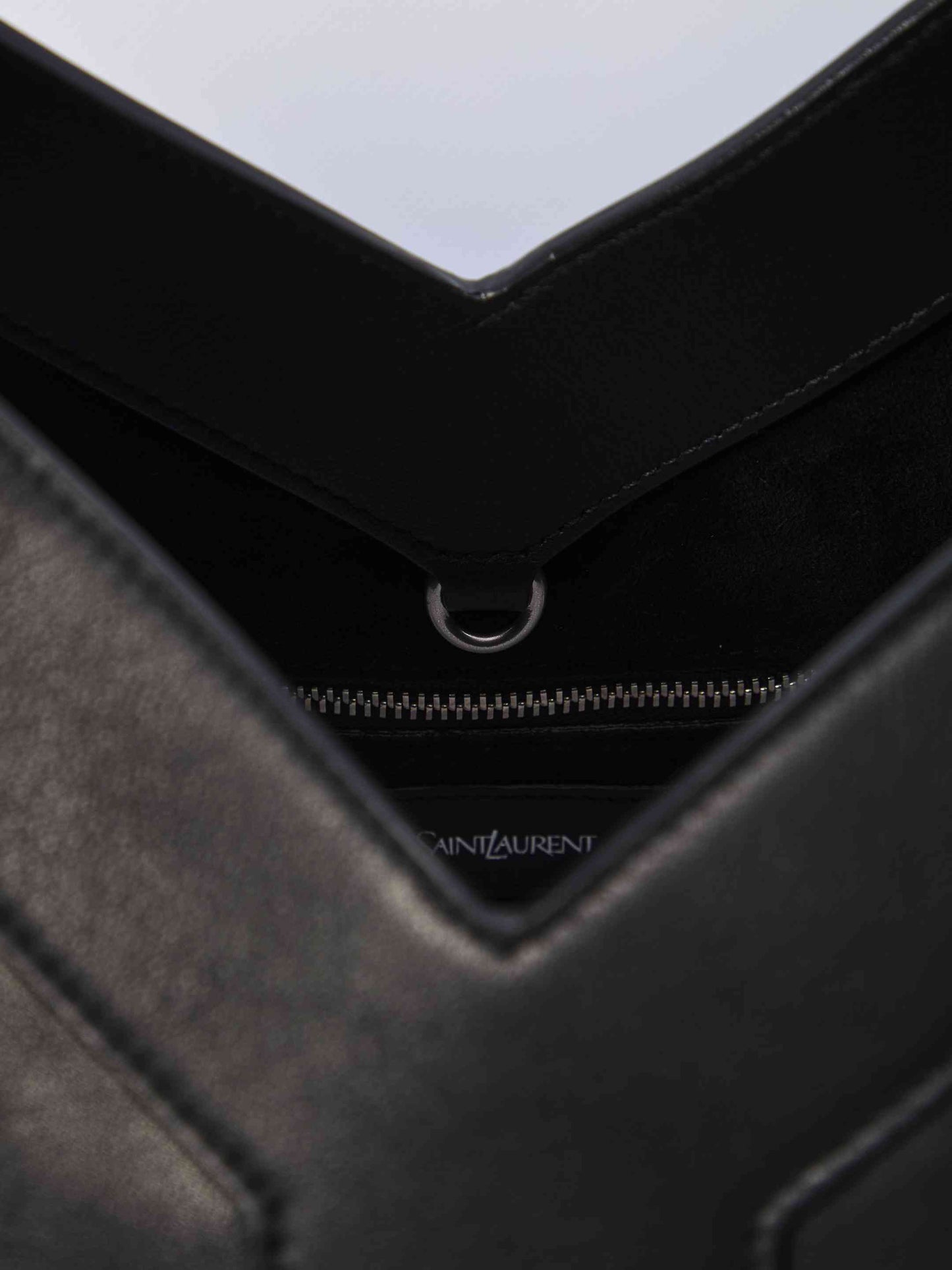 Saint Laurent Men Large Y Tote In Leather