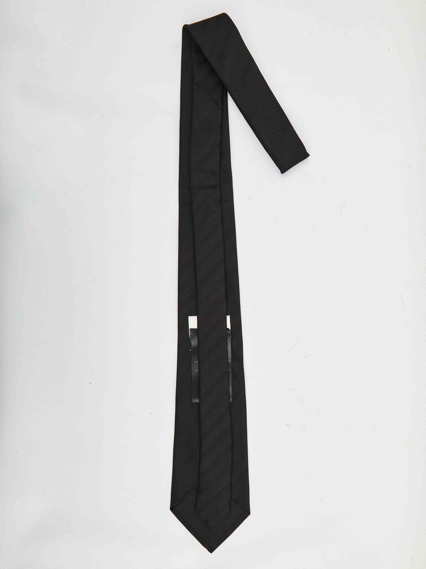 Saint Laurent Men Striped Wide Tie In Silk Jacquard