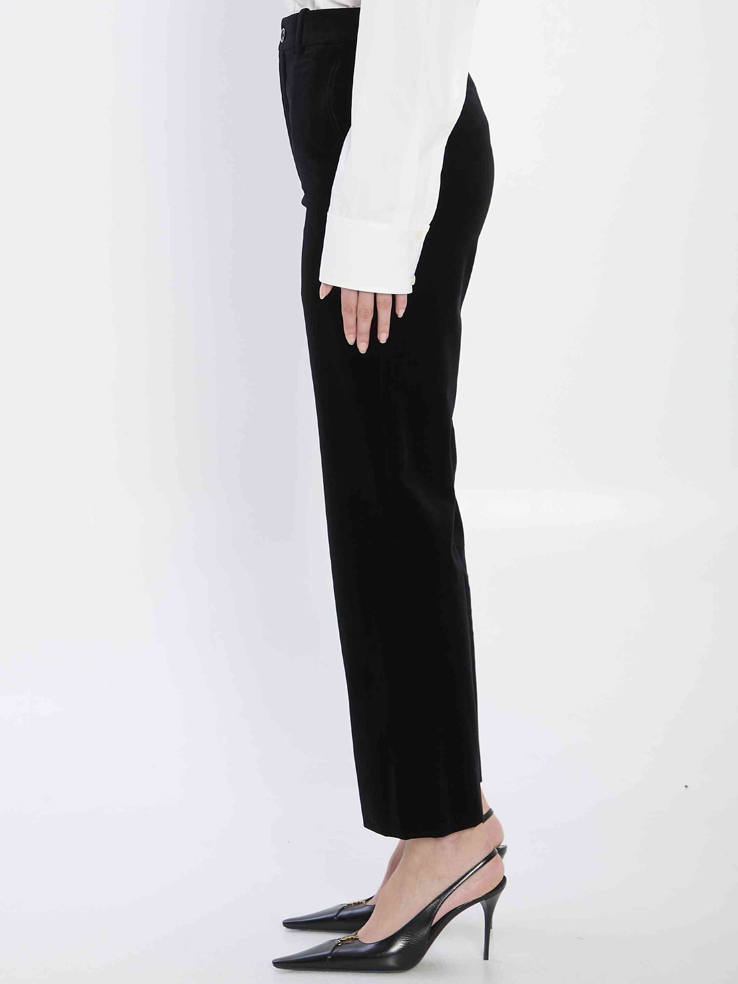 Saint Laurent Women Velvet Trousers