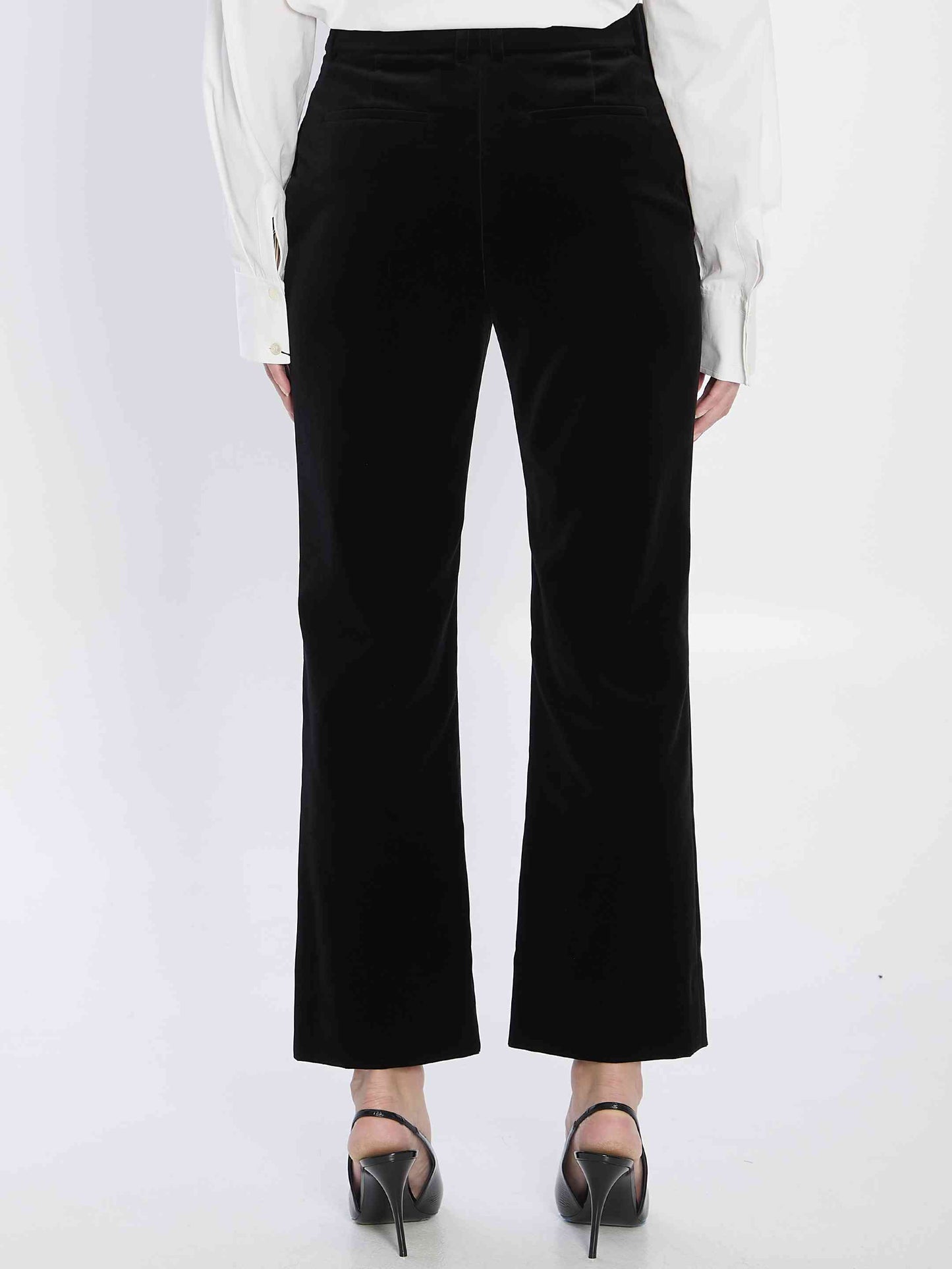 Saint Laurent Women Velvet Trousers