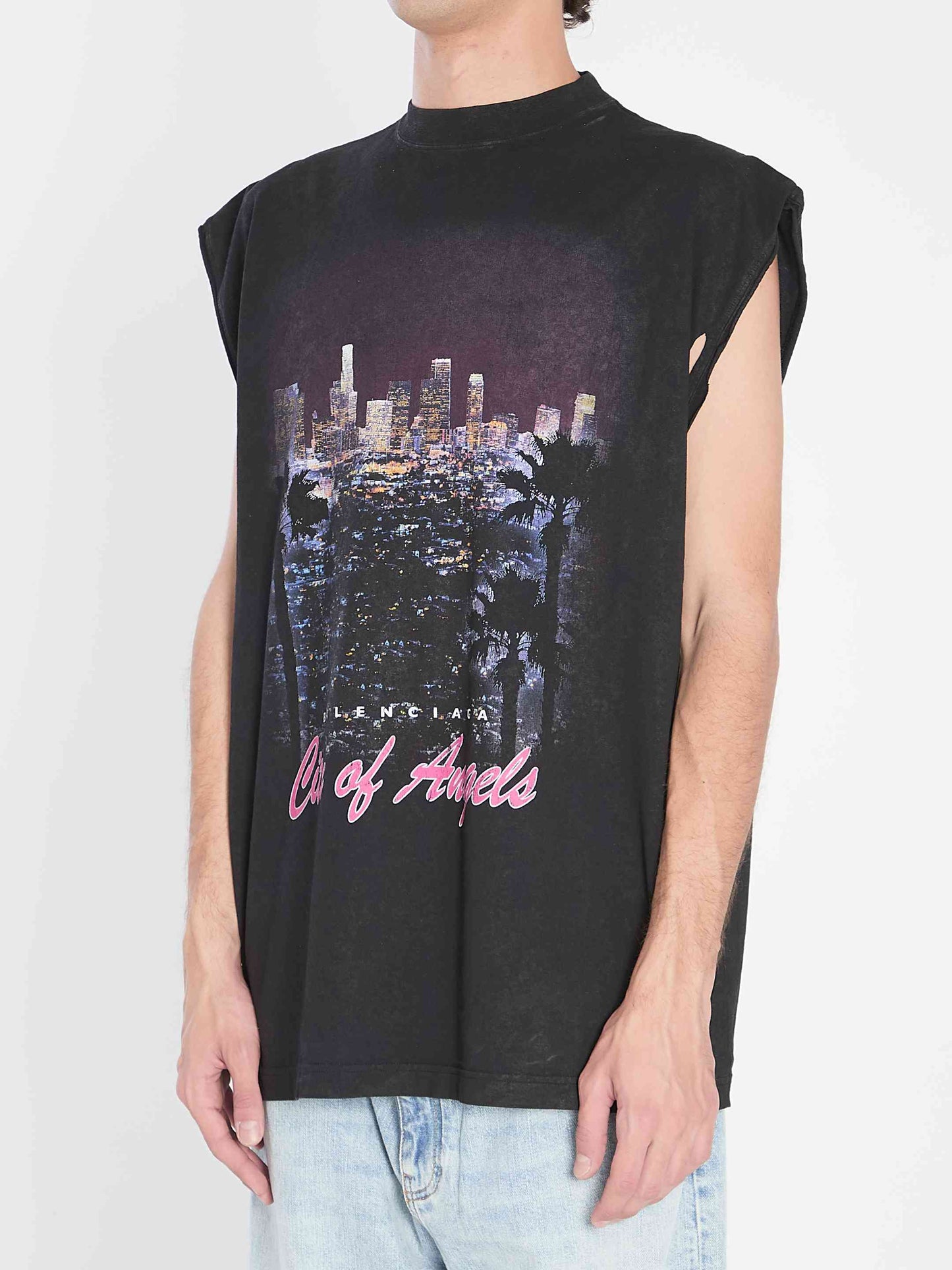 Balenciaga Men City Of Angtels T-Shirt