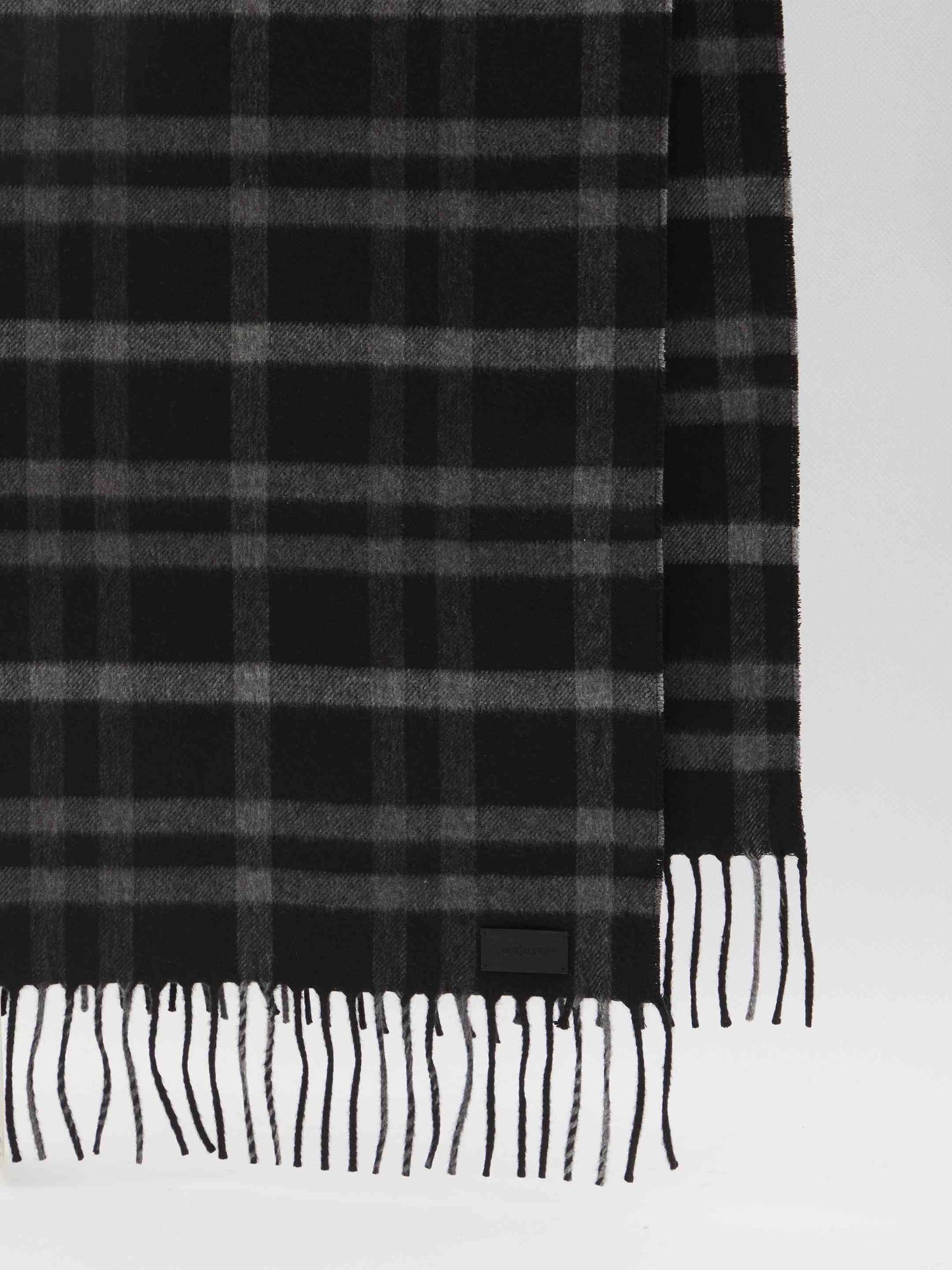 Saint Laurent Men Tartan Scarf