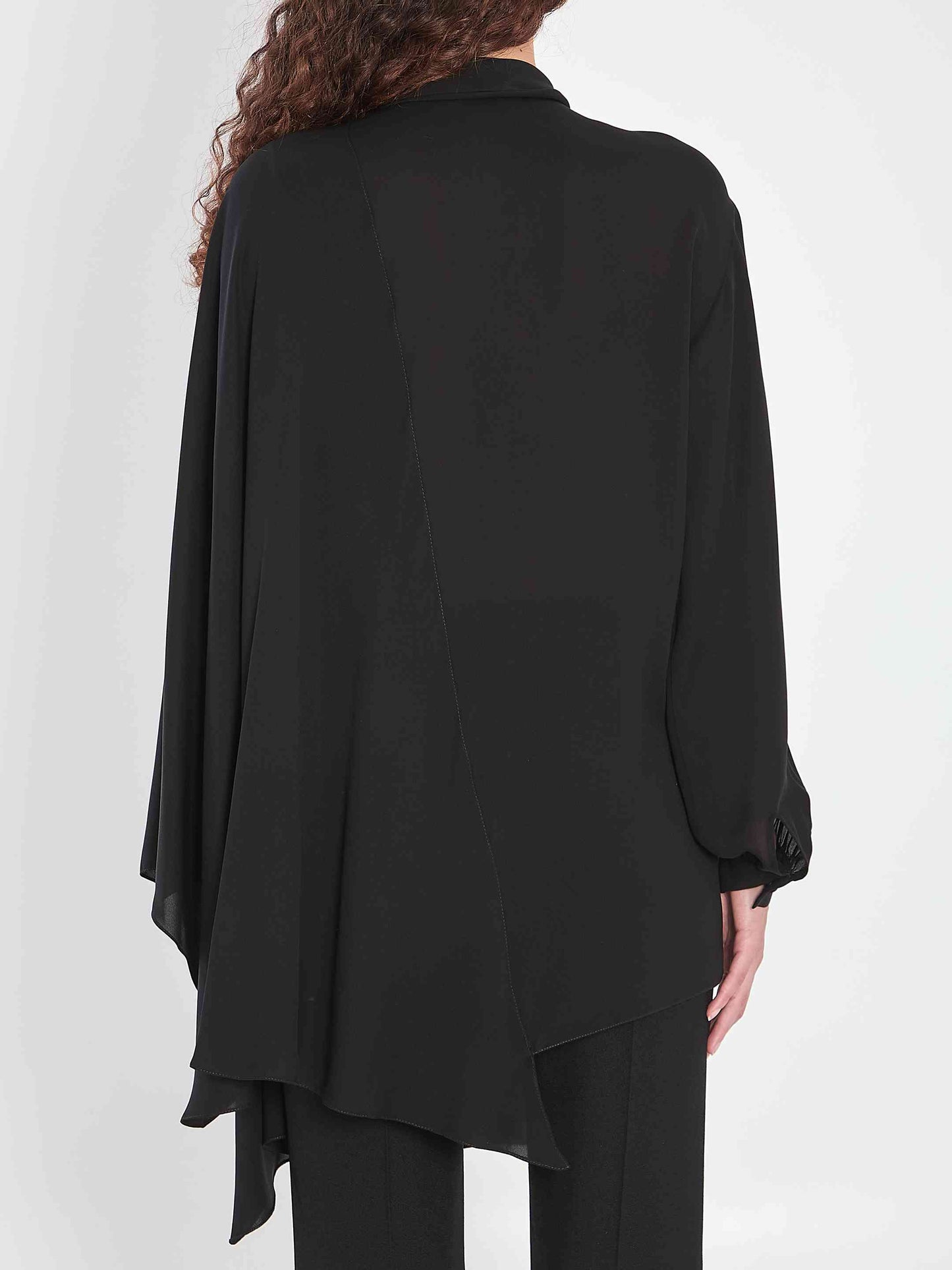 Balenciaga Women Scarf Blouse